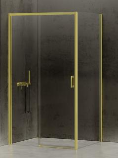 Kabina prysznicowa prostokątna lewa 100x70 złota D-0420A/D-0222B Prime New Trendy Gold _________________RABAT W_SKLEPIE_________________