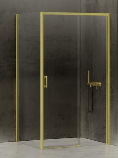 Kabina prysznicowa prostokątna prawa 120x70 złota D-0425A/D-0222B Prime New Trendy Gold _________________RABAT W_SKLEPIE_________________