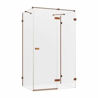 Kabina prysznicowa przyścienna prawa 80x80 cm EXK-3721 Avexa New Trendy Copper Brushed _________________SPRAWDŹ_OFERTĘ_W_SKLEPIE_________________