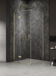 Kabina prysznicowa uchylna lewa kolor złoty 80x80 cm K-4491 New Trendy Nesta Light Gold _________________RABAT W_SKLEPIE_________________