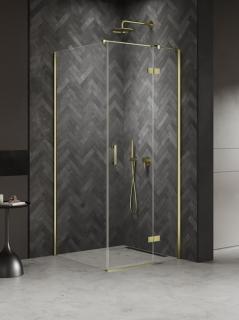 Kabina prysznicowa uchylna prawa kolor złoty 90x90 cm K-4528 New Trendy Nesta Light Gold _________________RABAT W_SKLEPIE_________________