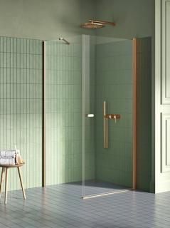 Miedziana szczotkowana kabina prysznicowa kwadratowa 80x80 K-2288 New Soleo Copper Brushed New Trendy _________________RABAT W_SKLEPIE_________________