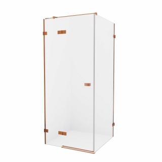 Miedziana szczotkowana kabina prysznicowa lewa 90x80 cm EXK-3552 Avexa New Trendy Copper Brushed _________________SPRAWDŹ_OFERTĘ_W_SKLEPIE_________________