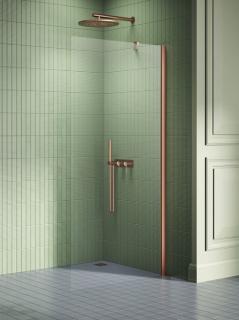 Miedziana szczotkowana ścianka prysznicowa 120 cm K-2106 New Soleo Copper Brushed New Trendy _________________RABAT W_SKLEPIE_________________