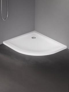 Mild New Trendy B-0684 niski brodzik prysznicowy asymetryczyny 80x90 cm gładki wersja lewa