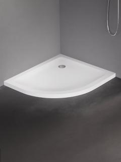 Mild New Trendy B-0684 niski brodzik prysznicowy asymetryczyny 80x90 cm gładki wersja prawa