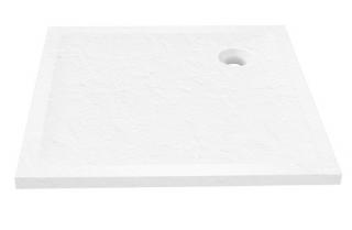 Mild Stone New Trendy B-0543 biały brodzik prysznicowy kwadratowy 100x100 cm struktura kamienia _________________SPRAWDŹ_OFERTĘ_W_SKLEPIE_________________