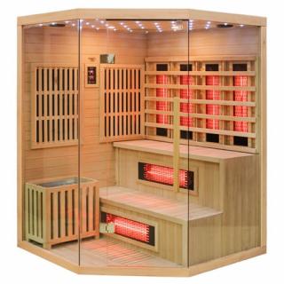 Sauna Combo na podczerwień + fińska 5-osobowa 150x150 cm Moss1 6KW _________WYSYŁKA 24H__________