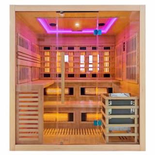 Sauna Combo na podczerwień + fińska 5-osobowa 180x160 cm Helsi1 6KW