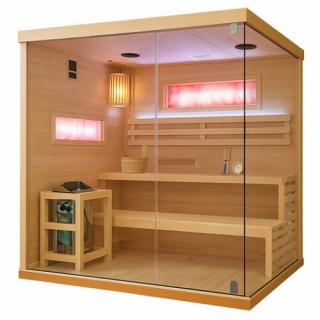 Sauna fińska 4 osobowa wysokotemperaturowa 6KW Harvia 180x160 cm Lark5-WD