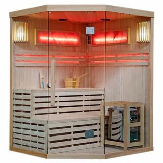 Sauna fińska 5 osobowa wysokotemperaturowa 6KW Harvia 150x150 cm Kemi4