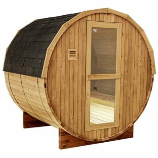 Sauna fińska ogrodowa zewnętrzna beczka 6 osobowa 210x180 Forsa _________WYSYŁKA 24H__________
