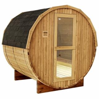 Sauna fińska ogrodowa zewnętrzna beczka 6 osobowa 210x180 Forsa-HG