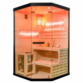 Sauna fińska pięciokątna 2 osobowa wysokotemperaturowa 3,5KW Harvia 120x120 cm Lark2