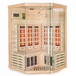 Sauna na podczerwień 3-osobowa 120x120 cm grzejniki kwarcowe i karbonowe Alta6 Infrared _________WYSYŁKA 24H__________
