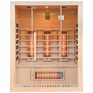 Sauna na podczerwień 4-osobowa 150x120 cm grzejniki kwarcowe i karbonowe Alta3 Infrared
