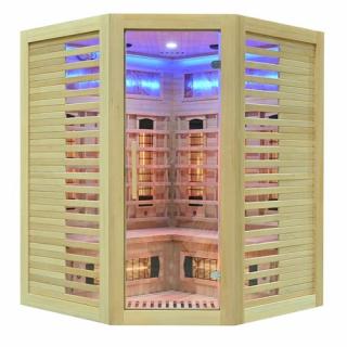 Sauna na podczerwień kamień solny 150X150X190CM MO-RL3CS Infrared Mazur