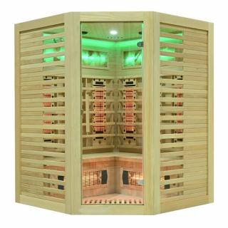 Sauna na podczerwień kamień solny + turmaliny 150X150X190CM MO-RL3CST Infrared Mazur