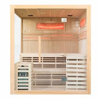 Sauna sucha fińska piec 6 KW Harvia BC60 + kamień solny 180X160X200CM MO-EA4-II Mazur