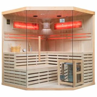 Sauna sucha fińska piec 6 KW Harvia BC60 + kamień solny 180X180X200CM MO-EA4CS Mazur