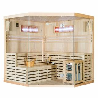 Sauna sucha fińska piec 8 KW Harvia BC80 + kamień solny 200X200X200CM MO-EA5CS Mazur