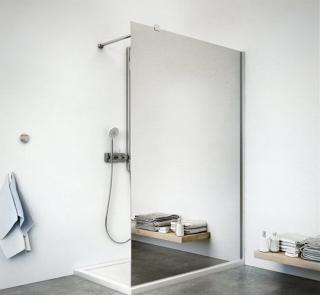 Ścianka prysznicowa 120 cm lustro weneckie szkło 8mm Swiss Liniger