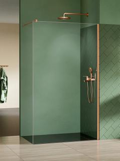 Ścianka prysznicowa miedziana 140 cm K-1753 Nesta Copper Brushed New Trendy _________________RABAT W_SKLEPIE_________________