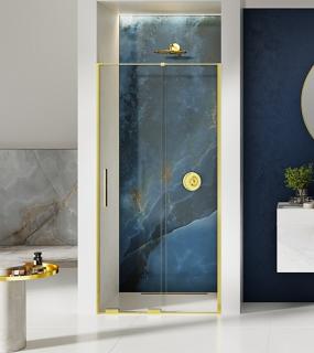 Smart Light Gold New Trendy złote drzwi prysznicowe wnękowe rozsuwane 110 cm EXK-4214 _________________SPRAWDŹ_OFERTĘ_W_SKLEPIE_________________