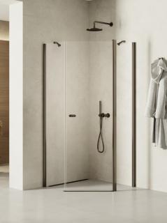 Stalowa kabina prysznicowa pięciokątna 90x90 K-1708 New Soleo Gunmetal Brushed New Trendy _________________RABAT W_SKLEPIE_________________