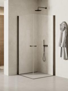Stalowa szczotkowana kabina prysznicowa kwadratowa 70x70 K-2173 New Soleo Gunmetal Brushed New Trendy _________________RABAT W_SKLEPIE_________________