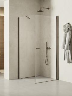 Stalowa szczotkowana kabina prysznicowa prostokątna 70x90 K-2127 New Soleo Gunmetal Brushed New Trendy _________________RABAT W_SKLEPIE_________________