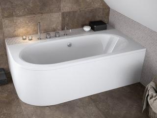Wanna asymetryczna akrylowa Avita Besco 160 cm Prawa