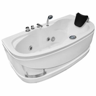 Wanna łazienkowa Spa z hydromasażem asymetryczna 160x78 cm MO-0310