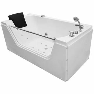 Wanna łazienkowa z hydromasażem Spa prostokątna 170x80 cm MO-0319