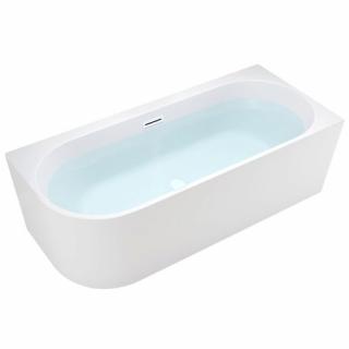 Wanna przyścienna biały przelew oraz korek narożna prawa 140 cm Mera Hydrosan _________WYSYŁKA 24H__________