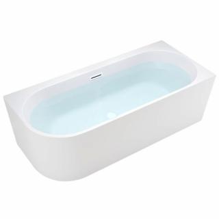 Wanna przyścienna biały przelew oraz korek narożna prawa 150 cm Mera Hydrosan _________WYSYŁKA 24H__________