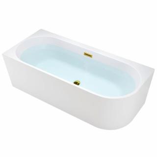 Wanna przyścienna złoty przelew oraz korek narożna lewa 170 cm Mera Hydrosan _________WYSYŁKA 24H__________