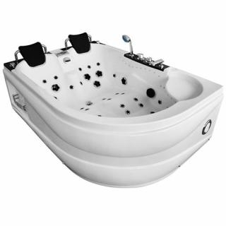 Wanna spa z hydromasażem asymetryczna 180x122 cm MUS-1062 LEWA