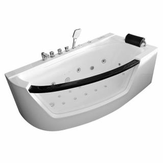 Wanna spa z hydromasażem narożna 170x85 cm MO-0076 PRAWA