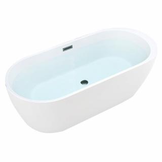 Wanna wolnostojąca biała przelew i korek czarny 150 cm Porto Hydrosan _________WYSYŁKA 24H__________