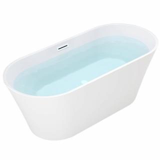 Wanna wolnostojąca biała przelew oraz korek biały 150 cm Lizbona Hydrosan _________WYSYŁKA 24H__________