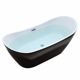 Wanna wolnostojąca czarno biała 150 cm Rica Hydrosan _________WYSYŁKA 24H__________