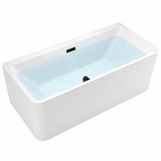 Wanna wolnostojąca czarny przelew oraz korek przyścienna 150 cm Sofia Hydrosan _________WYSYŁKA 24H__________