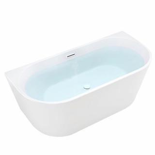 Wanna wolnostojąca przyścienna białe wykończenie 150 cm Lena Hydrosan _________WYSYŁKA 24H__________