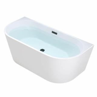 Wanna wolnostojąca przyścienna czarne wykończenie 150 cm Lena Hydrosan _________WYSYŁKA 24H__________