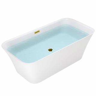 Wanna wolnostojąca złoty przelew oraz korek prostokątna 160 cm Viana Hydrosan _________WYSYŁKA 24H__________