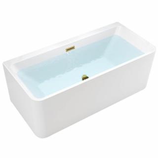 Wanna wolnostojąca złoty przelew oraz korek przyścienna 140 cm Sofia Hydrosan _________WYSYŁKA 24H__________