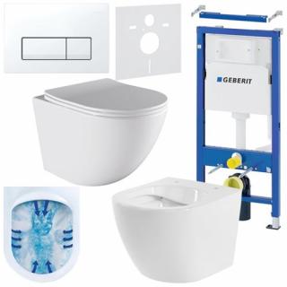 Zestaw podtynkowy stelaż GEBERIT DUOFIX + miska PURO-WH-03 + przycisk DELTA 50 biały _________WYSYŁKA 24H__________