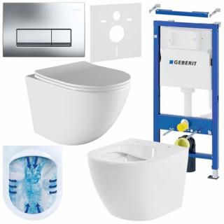Zestaw podtynkowy stelaż GEBERIT DUOFIX + miska PURO-WH-03 + przycisk DELTA 50 chrom _________WYSYŁKA 24H__________