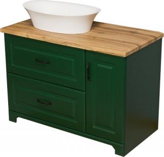 Zielona szafka stojąca z umywalką 100/50 cm seria Finea Z ✖️AUTORYZOWANY DYSTRYBUTOR✖️